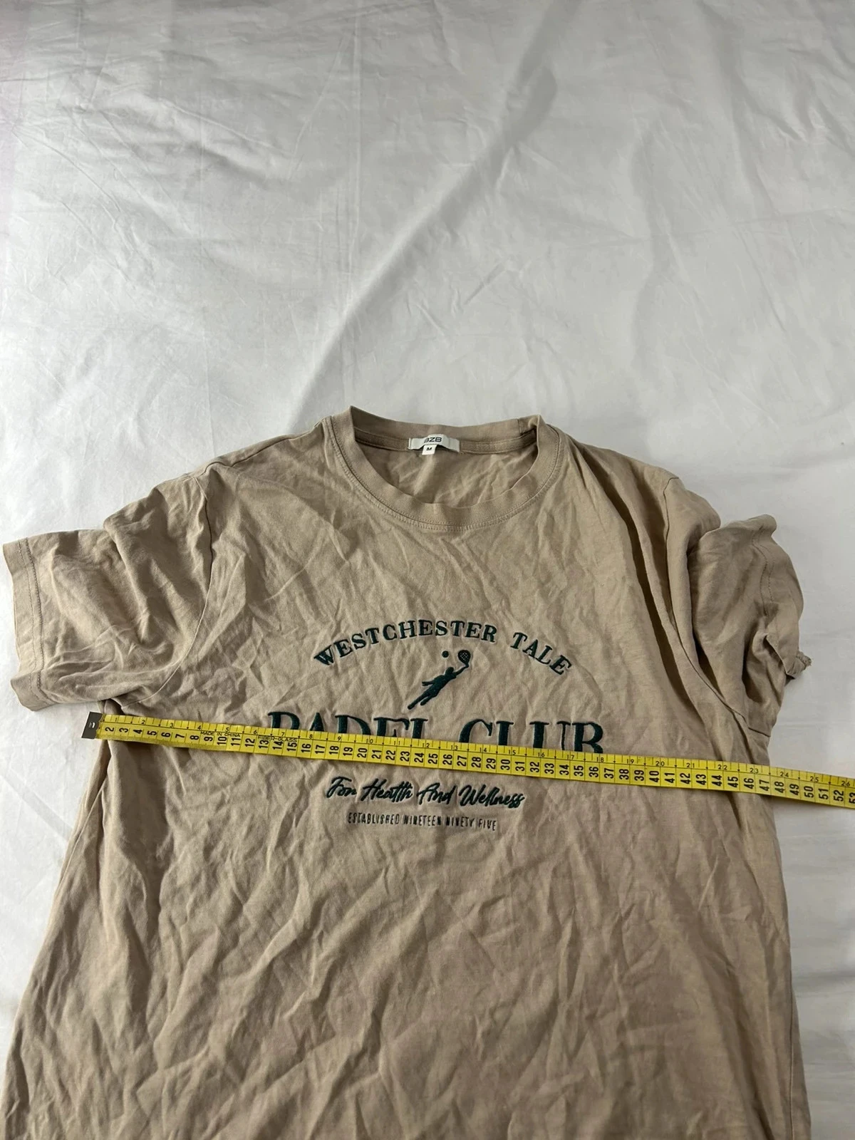 Beige bedrukt t-shirt bzb – photo 8